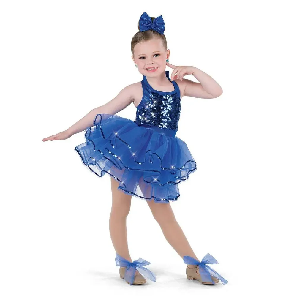 Pre-Owned Dance Costume Small Child Blue A Wish Come True 24359 Tap Ballet Jazz